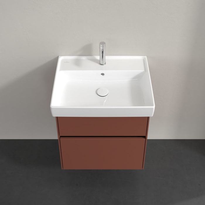 Villeroy & Boch Collaro Waschtischunterschrank 55,4 x 54,6 cm , mit LED-Beleuchtung, mit 2 Auszügen