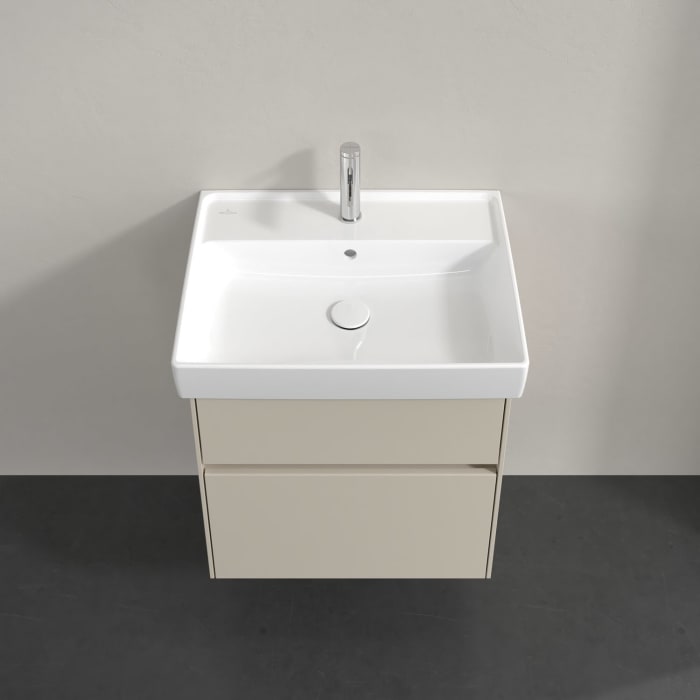 Villeroy & Boch Collaro Waschtischunterschrank 55,4 x 54,6 cm , mit LED-Beleuchtung, mit 2 Auszügen