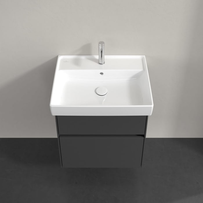 Villeroy & Boch Collaro Waschtischunterschrank 55,4 x 54,6 cm , mit LED-Beleuchtung, mit 2 Auszügen