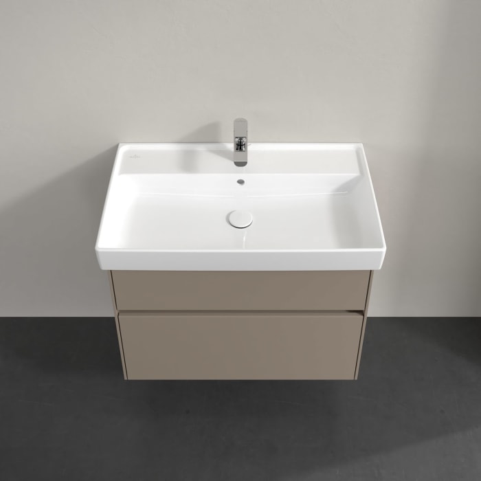 Villeroy & Boch Collaro Waschtischunterschrank 75,4 x 54,6 cm , mit LED-Beleuchtung, mit 2 Auszügen