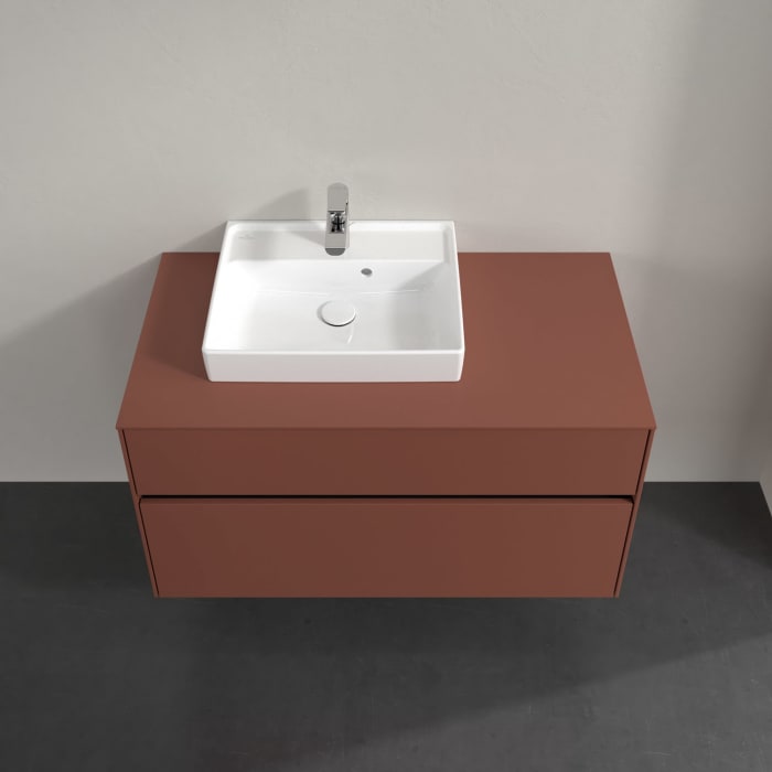 Villeroy & Boch Collaro Waschtischunterschrank 100 x 54,8 cm , mit LED-Beleuchtung, mit 2 Auszügen