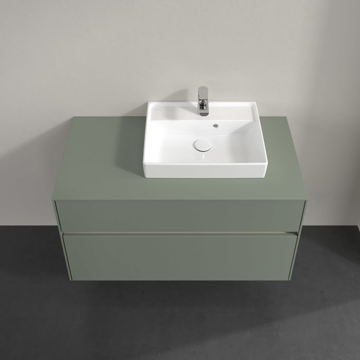 Villeroy & Boch Collaro Waschtischunterschrank 100 x 54,8 cm , mit LED-Beleuchtung, mit 2 Auszügen