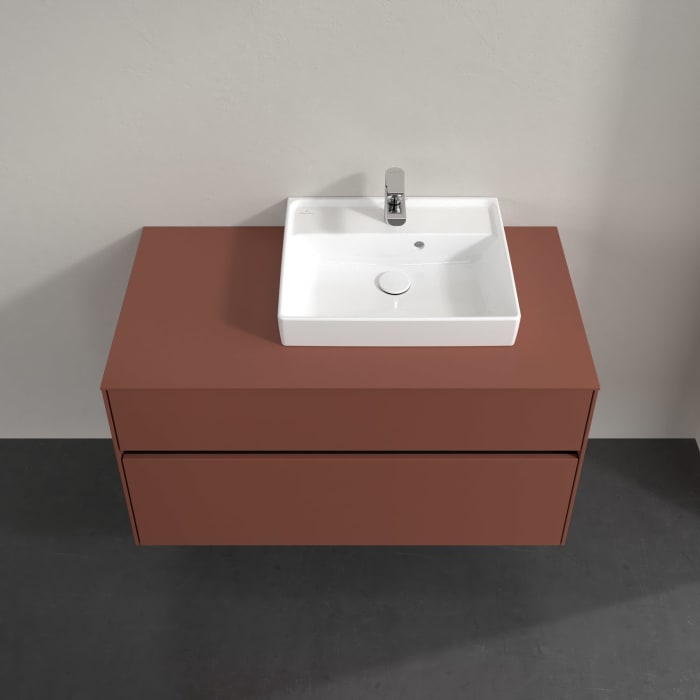 Villeroy & Boch Collaro Waschtischunterschrank 100 x 54,8 cm , mit LED-Beleuchtung, mit 2 Auszügen