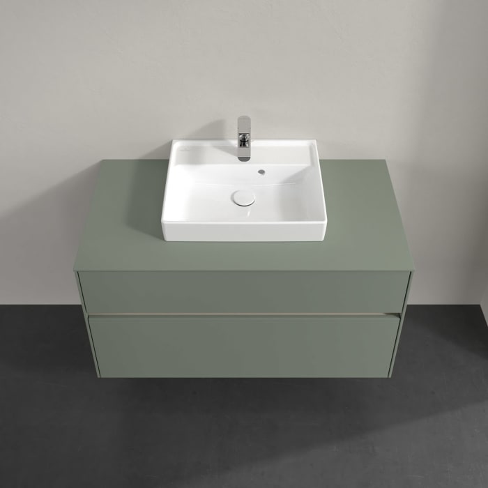 Villeroy & Boch Collaro Waschtischunterschrank 100 x 54,8 cm , mit LED-Beleuchtung, mit 2 Auszügen