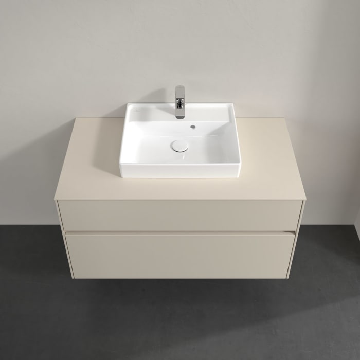 Villeroy & Boch Collaro Waschtischunterschrank 100 x 54,8 cm , mit LED-Beleuchtung, mit 2 Auszügen