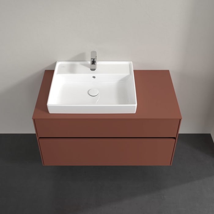 Villeroy & Boch Collaro Waschtischunterschrank 100 x 54,8 cm , mit LED-Beleuchtung, mit 2 Auszügen