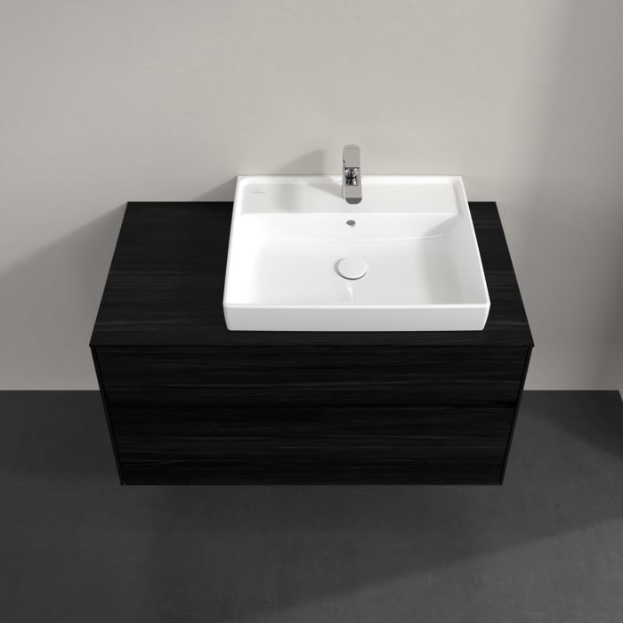 Villeroy & Boch Collaro Waschtischunterschrank 100 x 54,8 cm , mit LED-Beleuchtung, mit 2 Auszügen