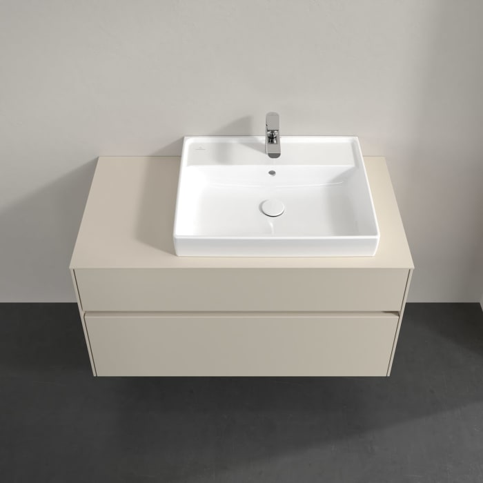 Villeroy & Boch Collaro Waschtischunterschrank 100 x 54,8 cm , mit LED-Beleuchtung, mit 2 Auszügen