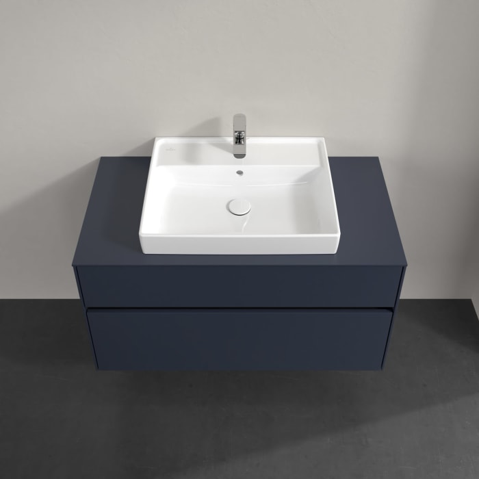 Villeroy & Boch Collaro Waschtischunterschrank 100 x 54,8 cm , mit LED-Beleuchtung, mit 2 Auszügen