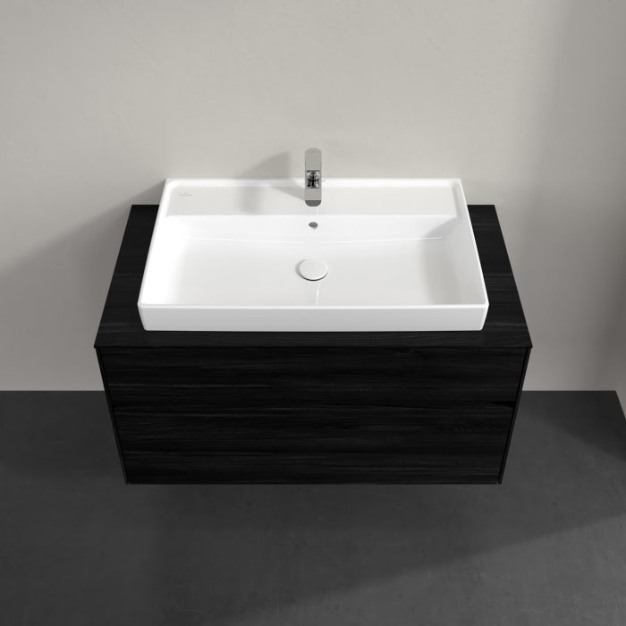 Villeroy & Boch Collaro Waschtischunterschrank 100 x 54,8 cm , mit LED-Beleuchtung, mit 2 Auszügen