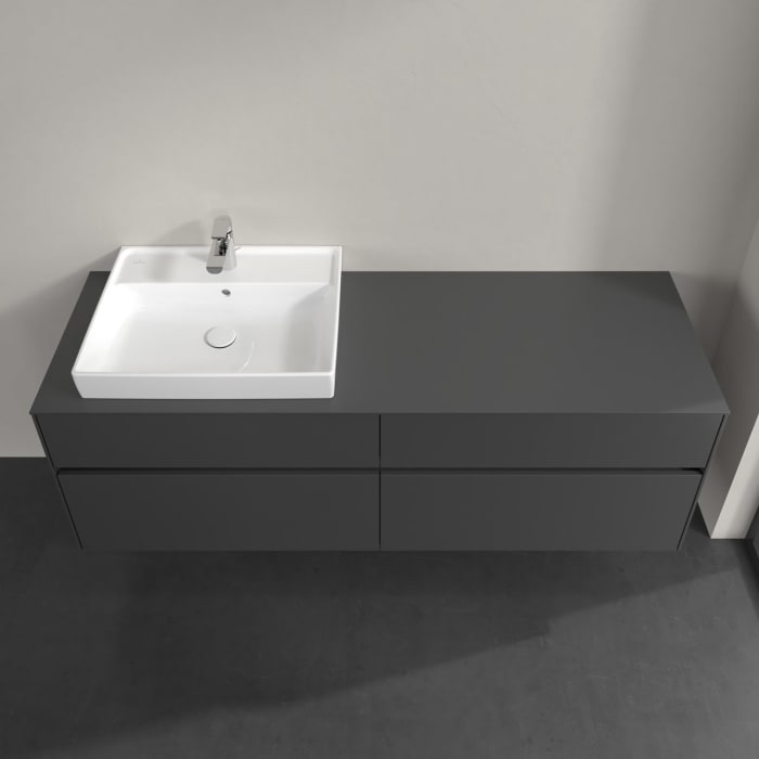 Villeroy & Boch Collaro Waschtischunterschrank 160 x 54,8 cm , mit LED-Beleuchtung, mit 4 Auszügen