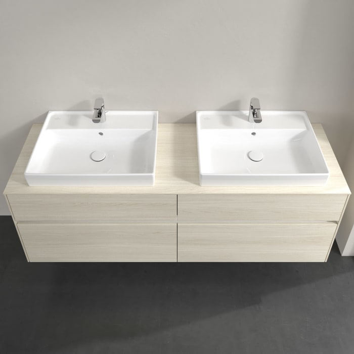 Villeroy & Boch Collaro Waschtischunterschrank 160 x 54,8 cm , mit LED-Beleuchtung, mit 4 Auszügen