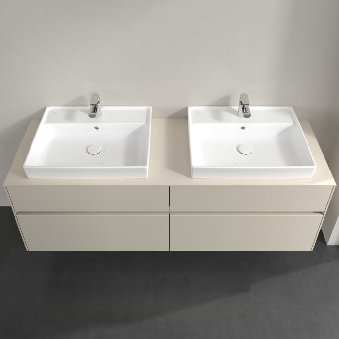 Villeroy & Boch Collaro Waschtischunterschrank 160 x 54,8 cm , mit LED-Beleuchtung, mit 4 Auszügen