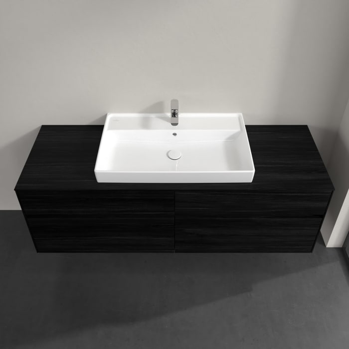 Villeroy & Boch Collaro Waschtischunterschrank 160 x 54,8 cm , mit LED-Beleuchtung, mit 4 Auszügen