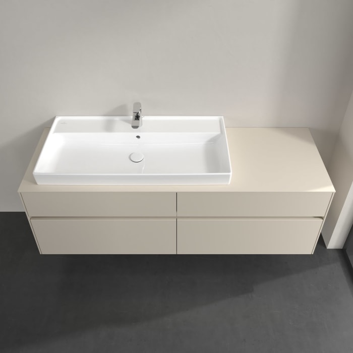 Villeroy & Boch Collaro Waschtischunterschrank 160 x 54,8 cm , mit LED-Beleuchtung, mit 4 Auszügen