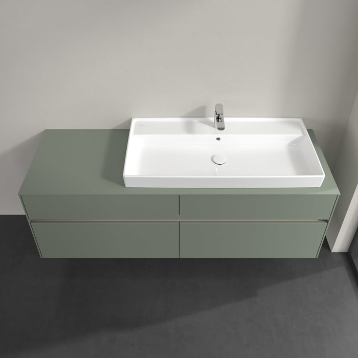 Villeroy & Boch Collaro Waschtischunterschrank 160 x 54,8 cm , mit LED-Beleuchtung, mit 4 Auszügen