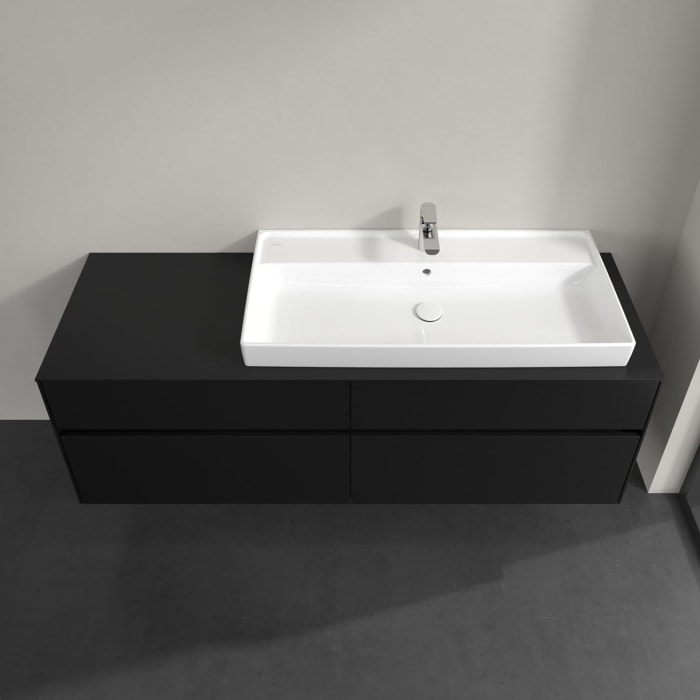 Villeroy & Boch Collaro Waschtischunterschrank 160 x 54,8 cm , mit LED-Beleuchtung, mit 4 Auszügen