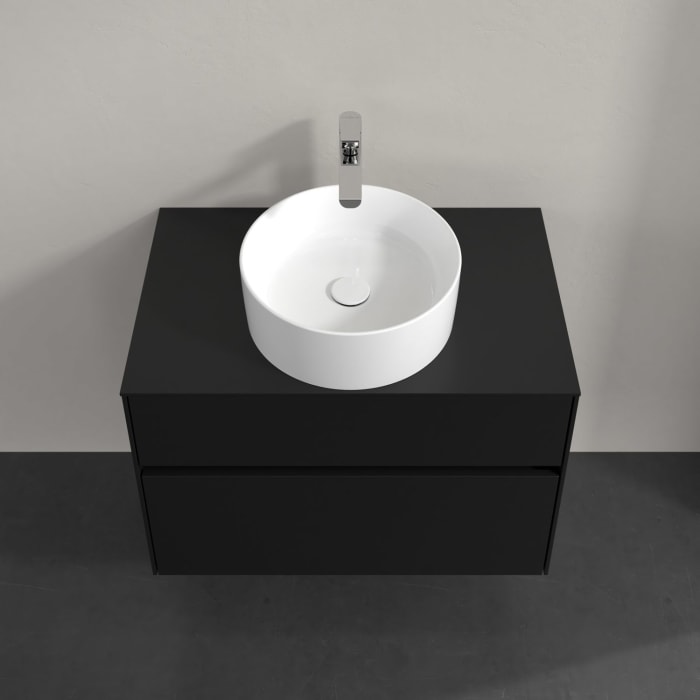 Villeroy & Boch Collaro Waschtischunterschrank 80 x 54,8 cm , mit LED-Beleuchtung, mit 2 Auszügen