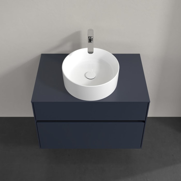 Villeroy & Boch Collaro Waschtischunterschrank 80 x 54,8 cm , mit LED-Beleuchtung, mit 2 Auszügen