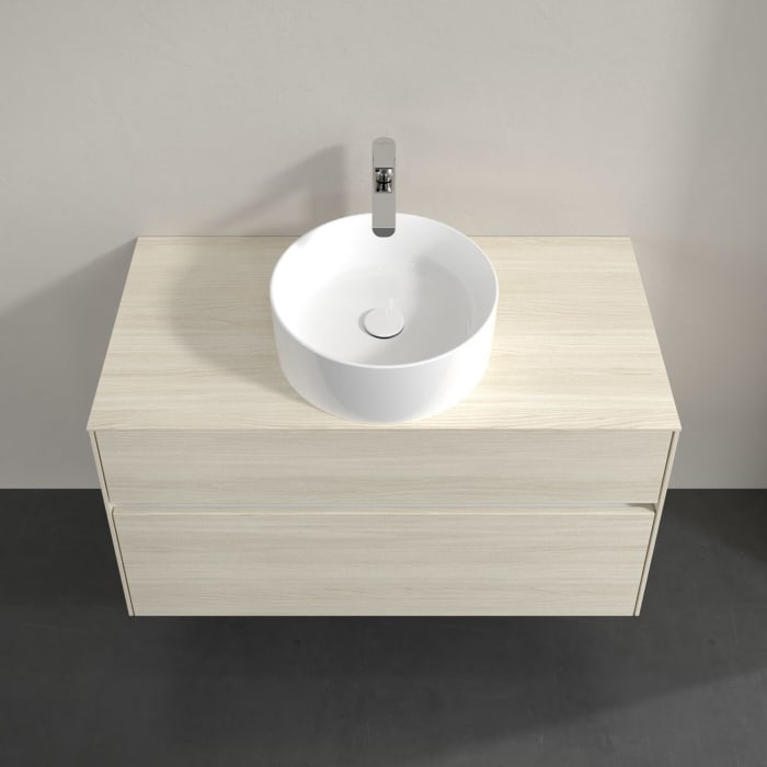 Villeroy & Boch Collaro Waschtischunterschrank 100 x 54,8 cm , mit LED-Beleuchtung, mit 2 Auszügen