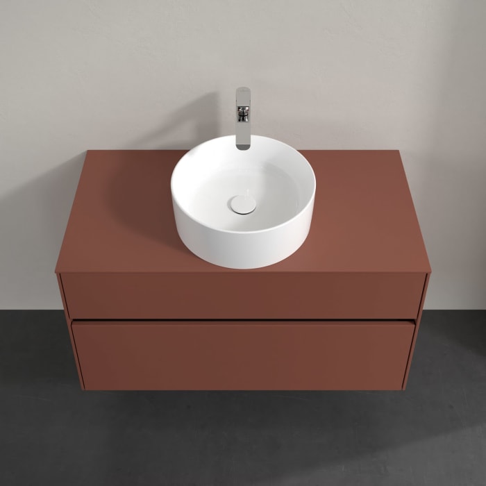 Villeroy & Boch Collaro Waschtischunterschrank 100 x 54,8 cm , mit LED-Beleuchtung, mit 2 Auszügen