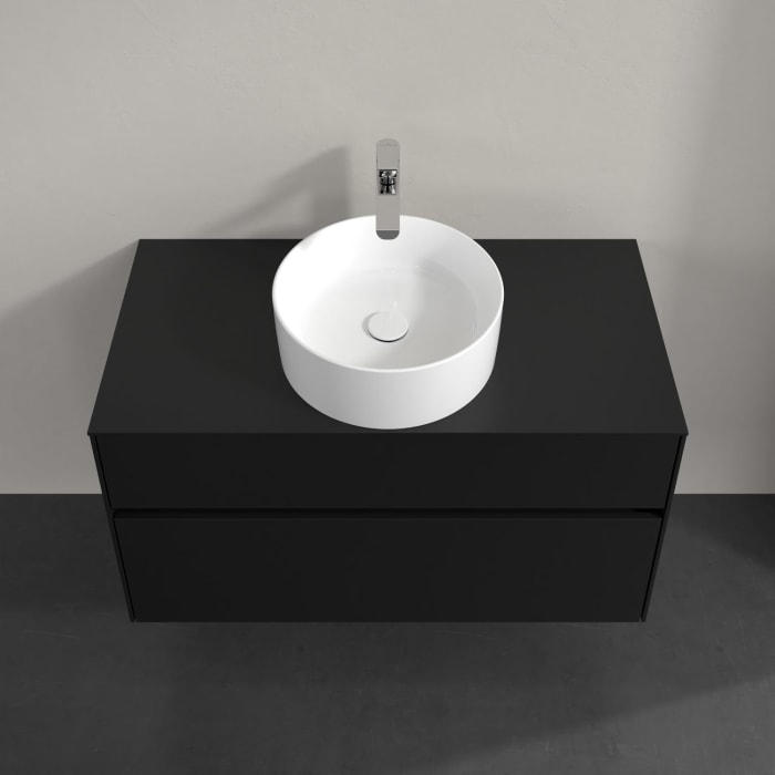 Villeroy & Boch Collaro Waschtischunterschrank 100 x 54,8 cm , mit LED-Beleuchtung, mit 2 Auszügen