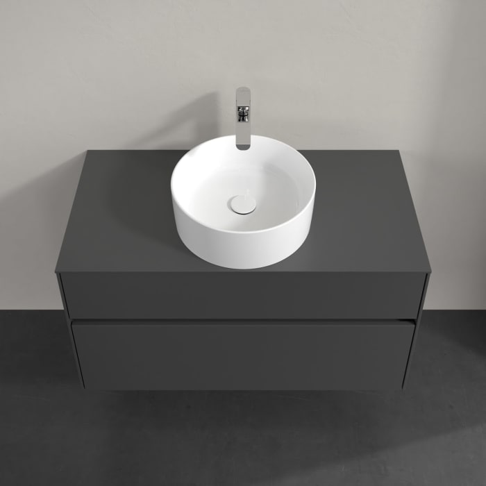 Villeroy & Boch Collaro Waschtischunterschrank 100 x 54,8 cm , mit LED-Beleuchtung, mit 2 Auszügen