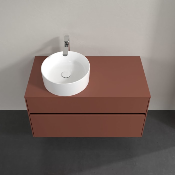 Villeroy & Boch Collaro Waschtischunterschrank 100 x 54,8 cm , mit LED-Beleuchtung, mit 2 Auszügen