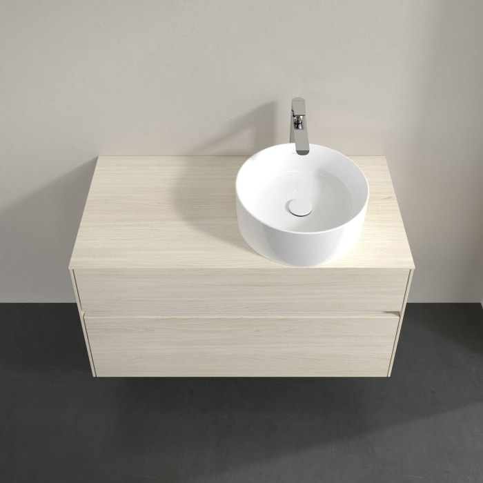 Villeroy & Boch Collaro Waschtischunterschrank 100 x 54,8 cm , mit LED-Beleuchtung, mit 2 Auszügen