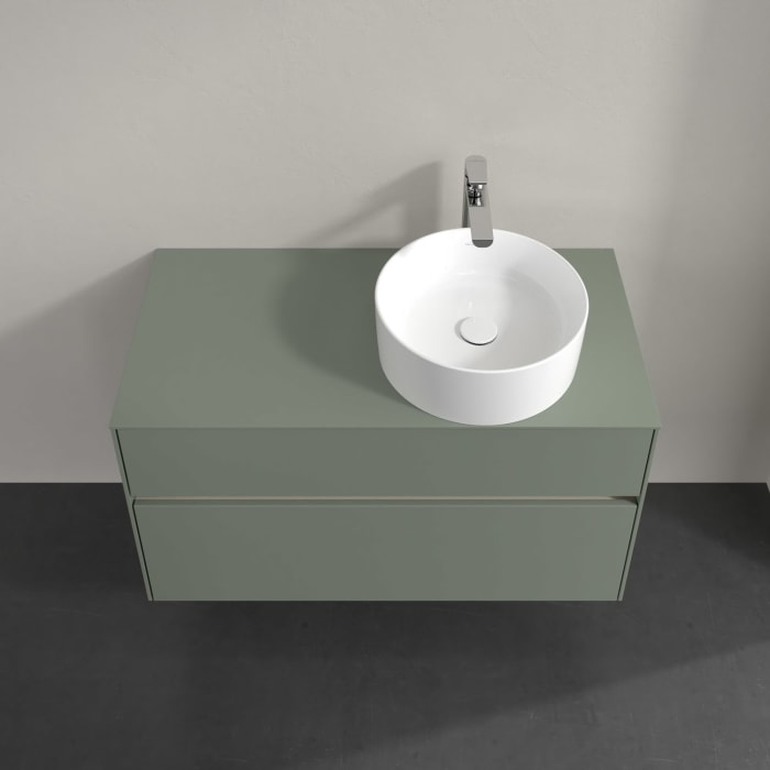 Villeroy & Boch Collaro Waschtischunterschrank 100 x 54,8 cm , mit LED-Beleuchtung, mit 2 Auszügen