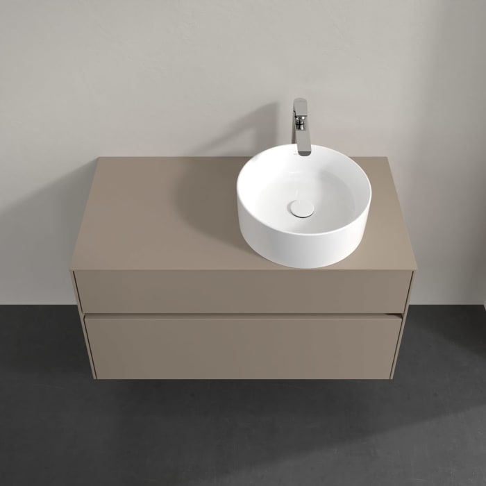 Villeroy & Boch Collaro Waschtischunterschrank 100 x 54,8 cm , mit LED-Beleuchtung, mit 2 Auszügen