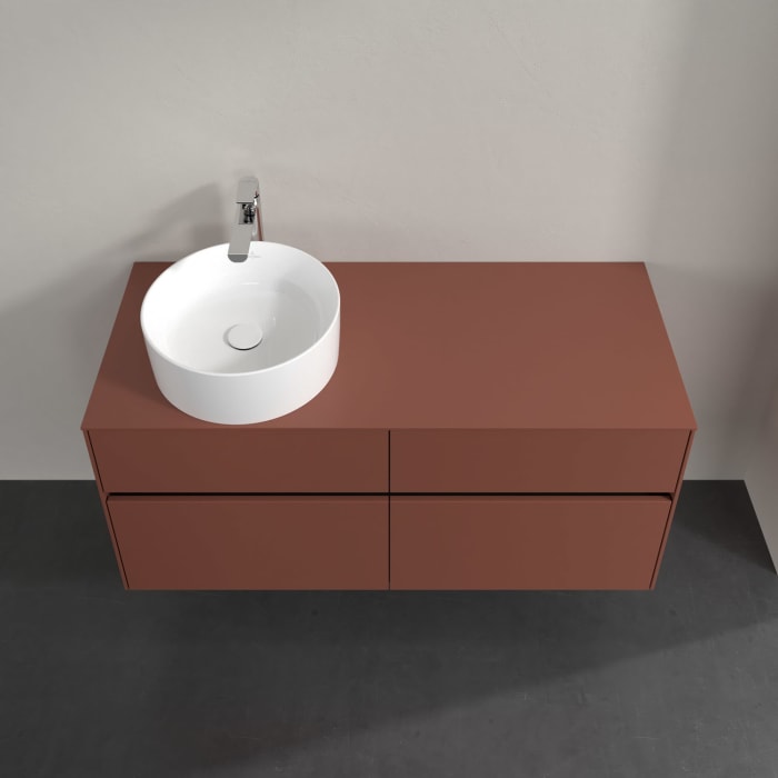 Villeroy & Boch Collaro Waschtischunterschrank 120 x 54,8 cm , mit LED-Beleuchtung, mit 4 Auszügen