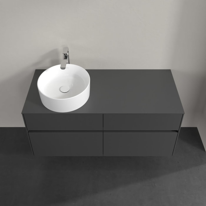 Villeroy & Boch Collaro Waschtischunterschrank 120 x 54,8 cm , mit LED-Beleuchtung, mit 4 Auszügen