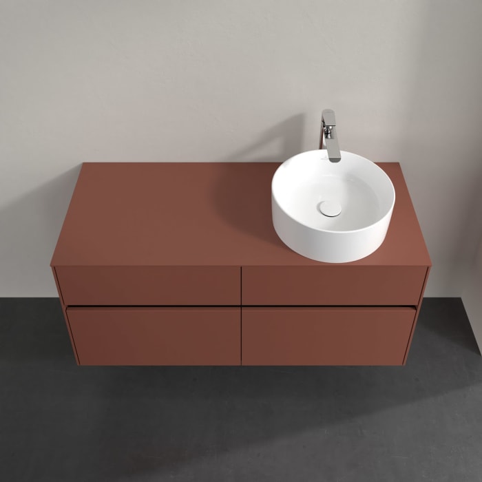 Villeroy & Boch Collaro Waschtischunterschrank 120 x 54,8 cm , mit LED-Beleuchtung, mit 4 Auszügen