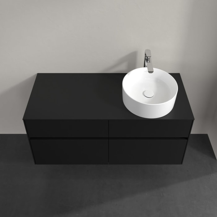 Villeroy & Boch Collaro Waschtischunterschrank 120 x 54,8 cm , mit LED-Beleuchtung, mit 4 Auszügen