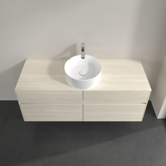 Villeroy & Boch Collaro Waschtischunterschrank 140 x 54,8 cm , mit LED-Beleuchtung, mit 4 Auszügen