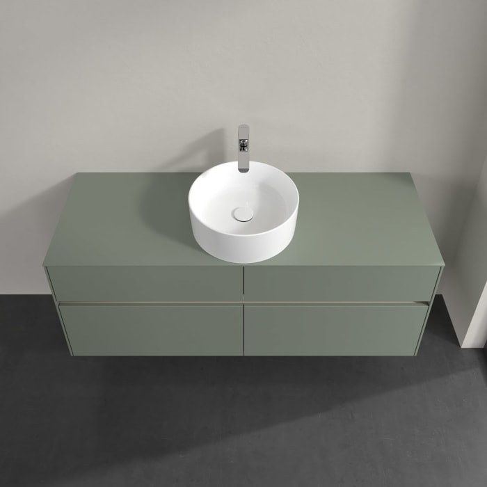 Villeroy & Boch Collaro Waschtischunterschrank 140 x 54,8 cm , mit LED-Beleuchtung, mit 4 Auszügen