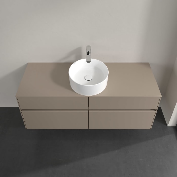 Villeroy & Boch Collaro Waschtischunterschrank 140 x 54,8 cm , mit LED-Beleuchtung, mit 4 Auszügen