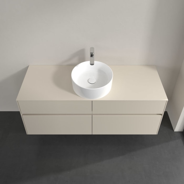 Villeroy & Boch Collaro Waschtischunterschrank 140 x 54,8 cm , mit LED-Beleuchtung, mit 4 Auszügen