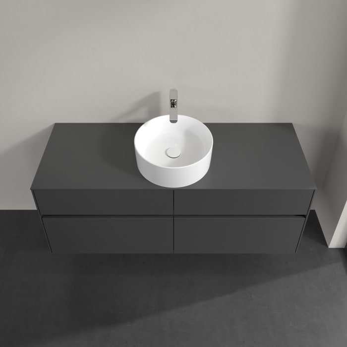 Villeroy & Boch Collaro Waschtischunterschrank 140 x 54,8 cm , mit LED-Beleuchtung, mit 4 Auszügen