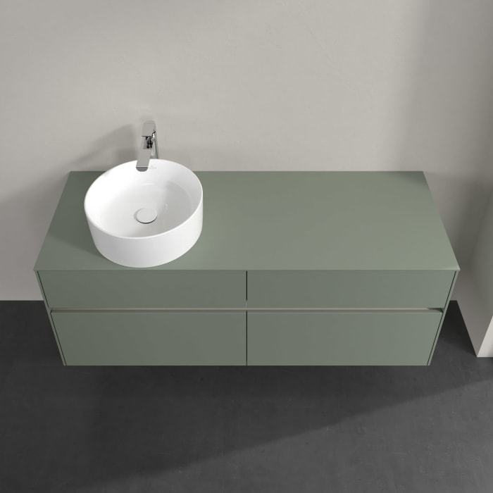 Villeroy & Boch Collaro Waschtischunterschrank 140 x 54,8 cm , mit LED-Beleuchtung, mit 4 Auszügen