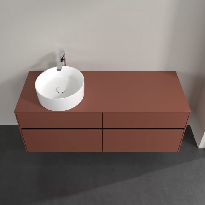 Villeroy & Boch Collaro Waschtischunterschrank 140 x 54,8 cm , mit LED-Beleuchtung, mit 4 Auszügen