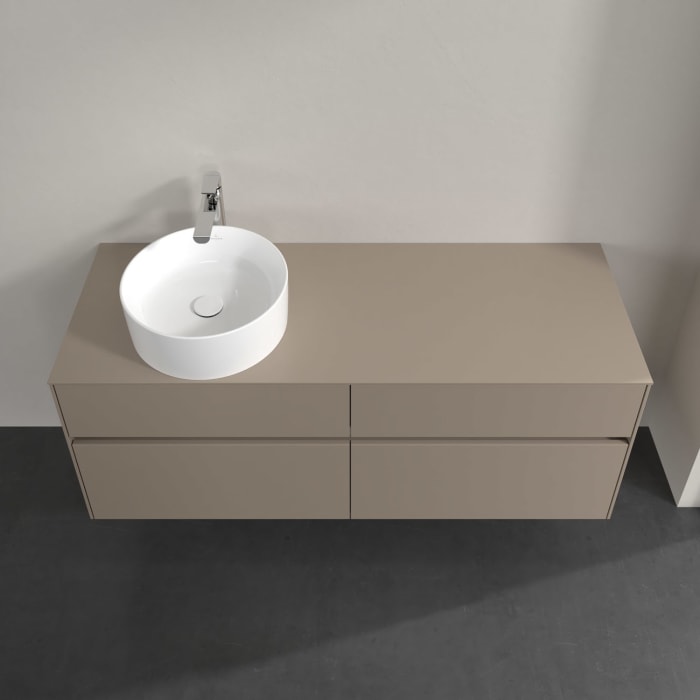 Villeroy & Boch Collaro Waschtischunterschrank 140 x 54,8 cm , mit LED-Beleuchtung, mit 4 Auszügen