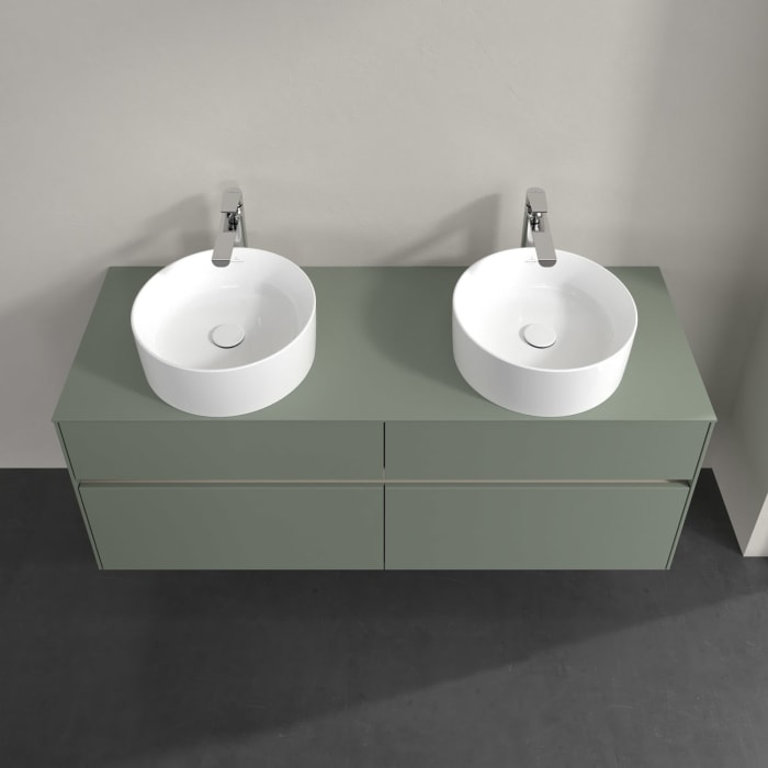 Villeroy & Boch Collaro Waschtischunterschrank 140 x 54,8 cm , mit LED-Beleuchtung, mit 4 Auszügen