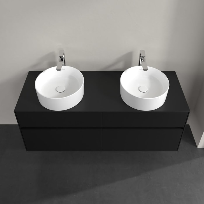 Villeroy & Boch Collaro Waschtischunterschrank 140 x 54,8 cm , mit LED-Beleuchtung, mit 4 Auszügen