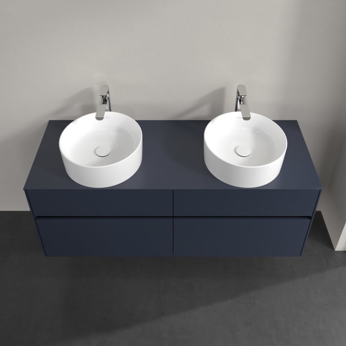 Villeroy & Boch Collaro Waschtischunterschrank 140 x 54,8 cm , mit LED-Beleuchtung, mit 4 Auszügen