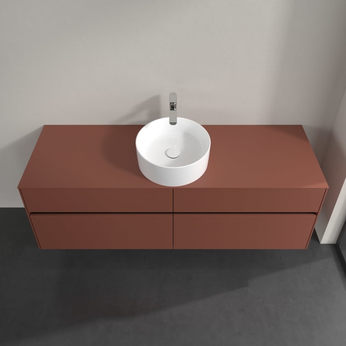 Villeroy & Boch Collaro Waschtischunterschrank 160 x 54,8 cm , mit LED-Beleuchtung, mit 4 Auszügen