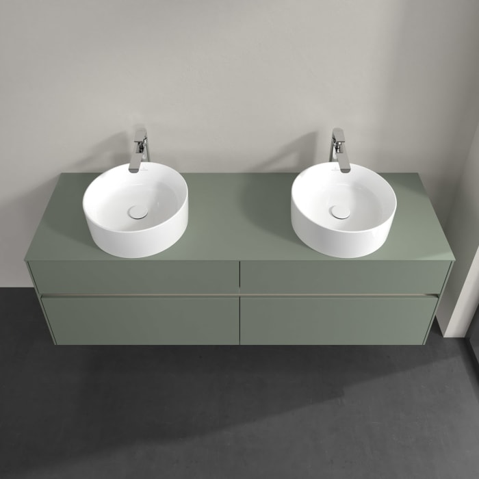 Villeroy & Boch Collaro Waschtischunterschrank 160 x 54,8 cm , mit LED-Beleuchtung, mit 4 Auszügen