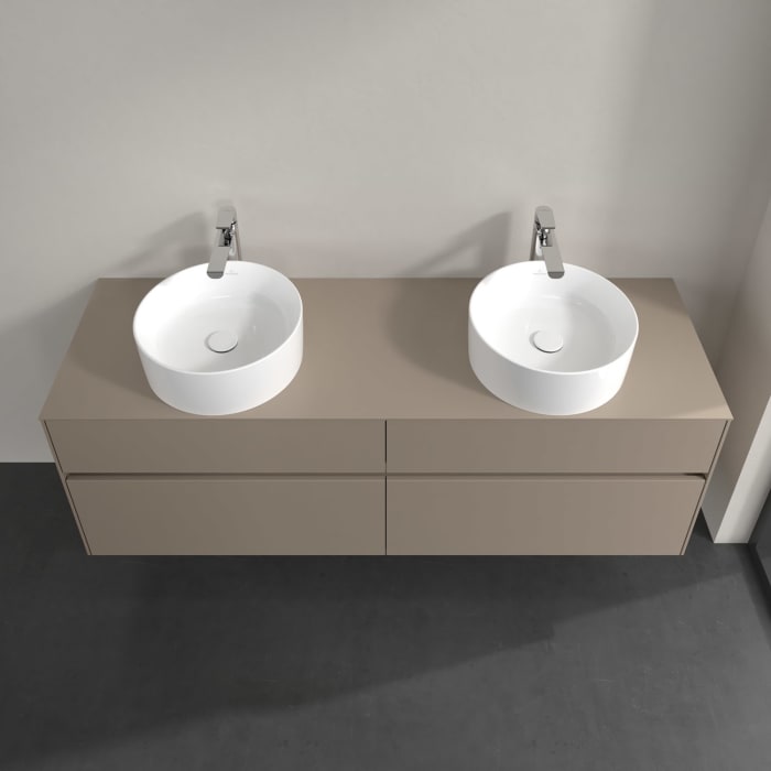 Villeroy & Boch Collaro Waschtischunterschrank 160 x 54,8 cm , mit LED-Beleuchtung, mit 4 Auszügen