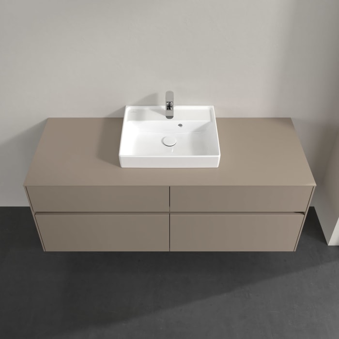 Villeroy & Boch Collaro Waschtischunterschrank 140 x 54,8 cm , mit LED-Beleuchtung, mit 4 Auszügen